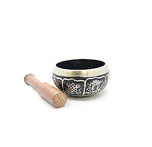 Thamelmart 4 Inch Tibetan Singing Bowl Made in Nepal with Wooden Striker