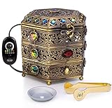 AM Regulator Electric Incense Burner - Oud Frankincense Resin Burner with Adjustable Timer & Storage...