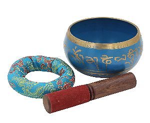 DharmaObjects Tibetan Singing Bowl Turquoise