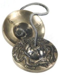 Everest Bazaar Tingsha Tibetan Meditation Bell 2-5in Dragon Embossed