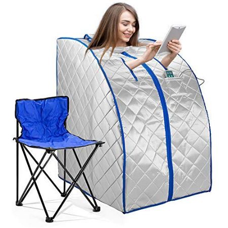 idealsauna Infrared FAR IR Negative Ion Portable Indoor Personal Spa Sauna