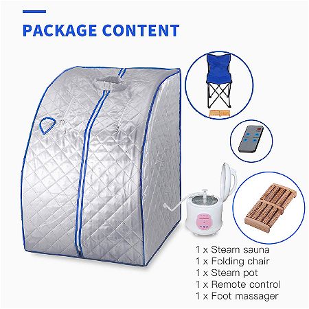 SUNCOO 2L Portable Home Steam Sauna Spa Contents