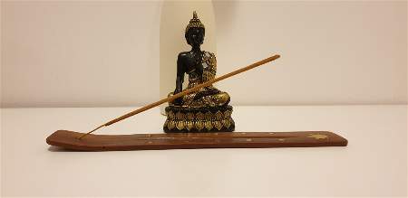 Buddha Statue and Incense