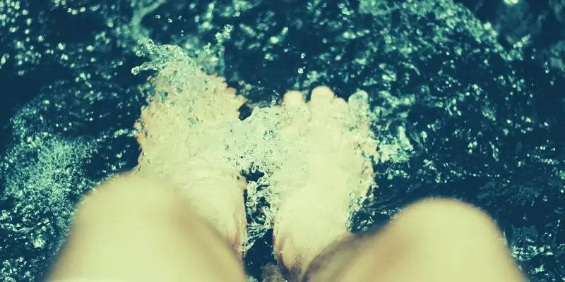 Feet in Water