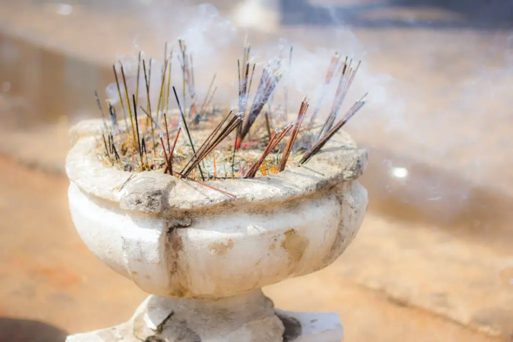 Incense in Urn